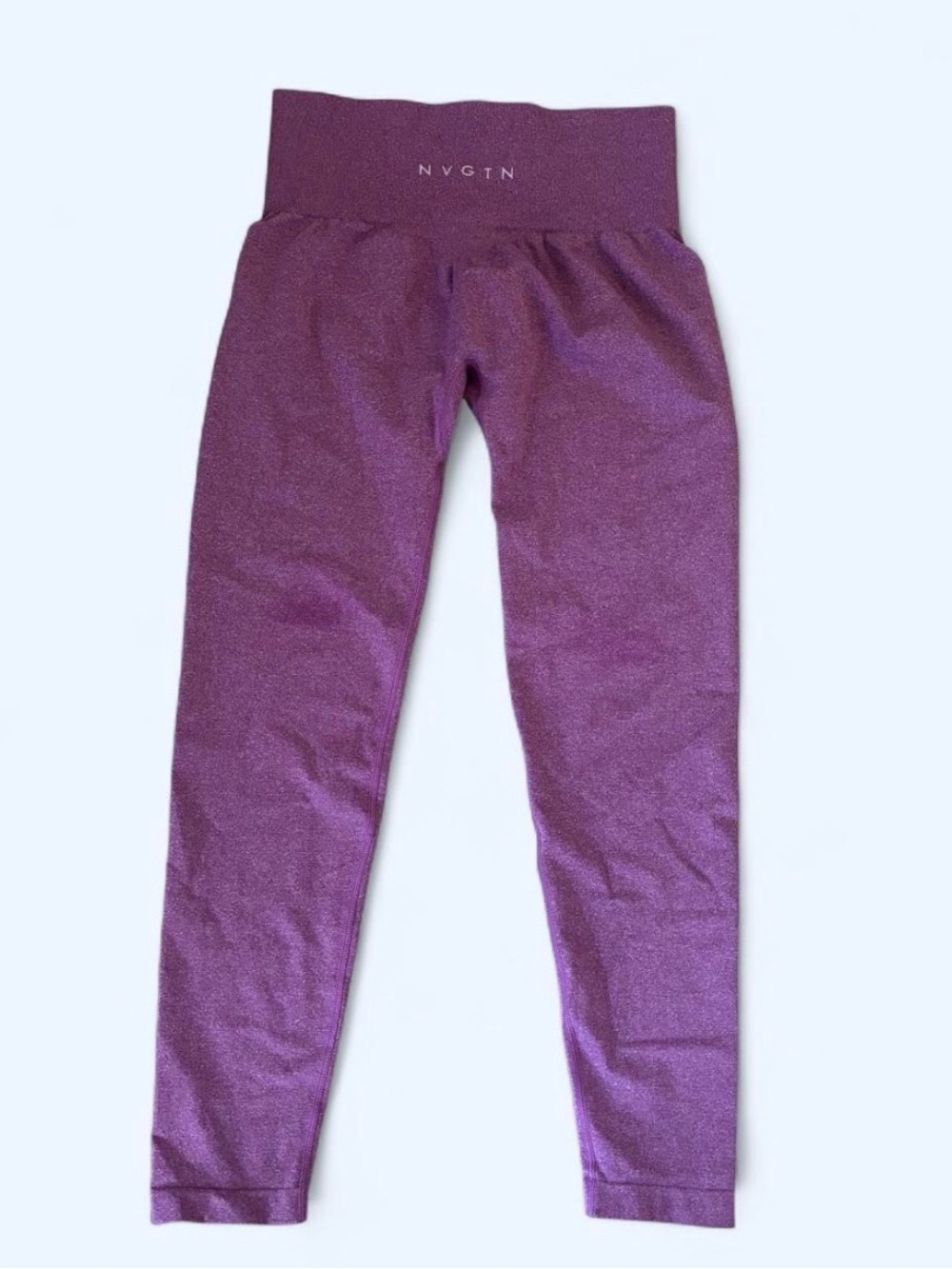 NVGTN purple stretch comfort leggings Like new Yoga athleisure gym workout